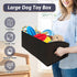 Collapsible Dog Toy Box Organizer - 2 Pack Large Dog Toy Bin with Handle - Fabric Dog Treat Basket for Storage