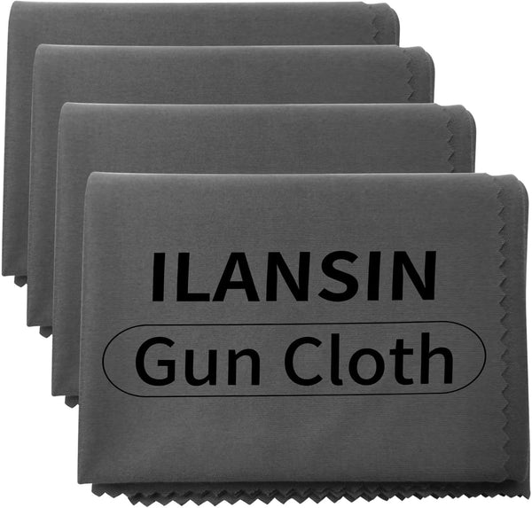 10/6Pack Technology Microfiber Black/Gray Gun Cleaning Cloth-Large Size-Lint Free-Reusable Cleaning pad for