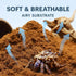 HEYPOMAX 100% 4bag) Hermit Crab Bedding with Humid Coconut Soil Natural, Soft & Safe, Ideal for Tanks and Terrariums