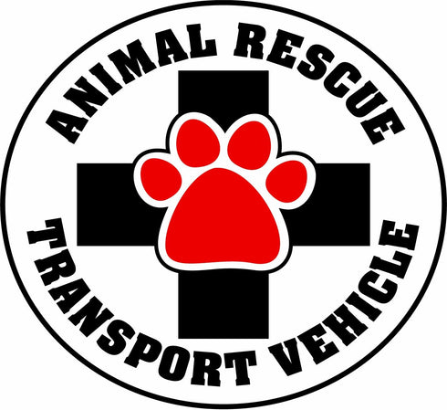 Imagine This Animal Rescue Transport Vehicle Car Magnet, 4-3/4-Inch by 4-3/4-Inch, Social Issues Circle