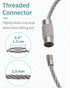 Pawfly Large Stainless Steel Key Ring Loop Holder, 5 Inch/10 Inch Wire Keychain Cable, 20/50/100 Pack