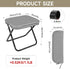 220LB SANLIKE Portablel Stool,Folding Lightweight Camping Stool Load Capacity Collapsible Fishing Stool,Ideal