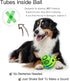 2 Pack, 3.14 inch Giggle Ball for Dogs Glowing Interactive Dog Toys Balls, Rolling Squeaky Toy for Large Medium Small