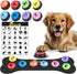 Dog Buttons for Communication, 8 Dog Talking Button Set, 30s Voice Recording, Pet Speech Training Buzzers with Stickers