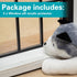 3 Pcs Clear Pet Window Sill Protector, 33.5'' x 2.25'' x 0.16'' Against Dog Cat Scratching, Transparent Guard