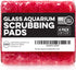 Evergreen Pet Supplies Aquarium Supplies Glass Cleaner Sponge - 4-Pack, Red, 3.25-in x 3.25-in x 1-in - Non-Scratch