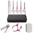 0 Inch Set 4 BESPORTBLE Pet Grooming Scissors Pieces Rose Purple Stainless Steel Dog Hair Scissors with Straight