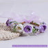 Pet Flower Collar with Adjustable Ribbon, Small Dog Wedding Attire, Purple Floral Collar for Dogs, Cats, and Puppies
