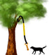 Jalousie Dog Bungee Toy, 20.35 ft Reinforced Interactive Toy with Two Replacement Rope Toys