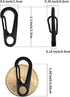 SWATOM Small Mini Carabiner Clip, Tiny Spring Snap Hook Keychains, Micro Carabiners for Paracord EDC, Alloy Key Rings,