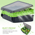 THKFISH Fishing Tackle Box Organizer, Double Layer Storage Box with Adjustable Dividers, 14.96 * 10.23 * 4.5in Green