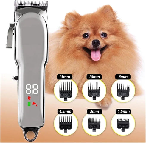 HPNZNNVW Trimmer Pets(Set 2) Pet Grooming Kit Dog & Cat Hair Clipper, Quiet Animal for Puppies, Kittens & Small