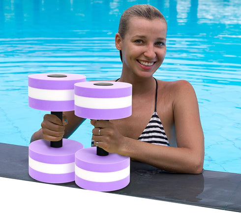 NEAGLORY 5 Pieces Water Aerobics Set, Aquatic Exercise Equipment for Pool Fitness, Foam Dumbbell, Swim Kickboard