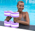 NEAGLORY 5 Pieces Water Aerobics Set, Aquatic Exercise Equipment for Pool Fitness, Foam Dumbbell, Swim Kickboard
