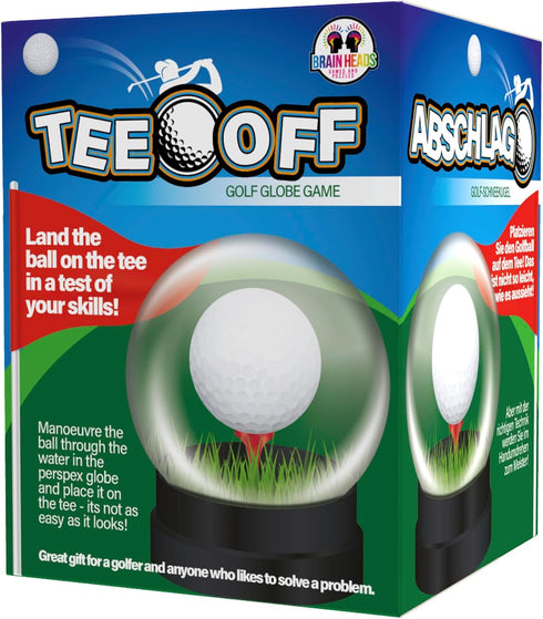 Funtime Gifts Funtime Tee Off Golf Globe Problem Solving Fun Puzzle - Put The Ball on The tee not as Easy as it Looks!