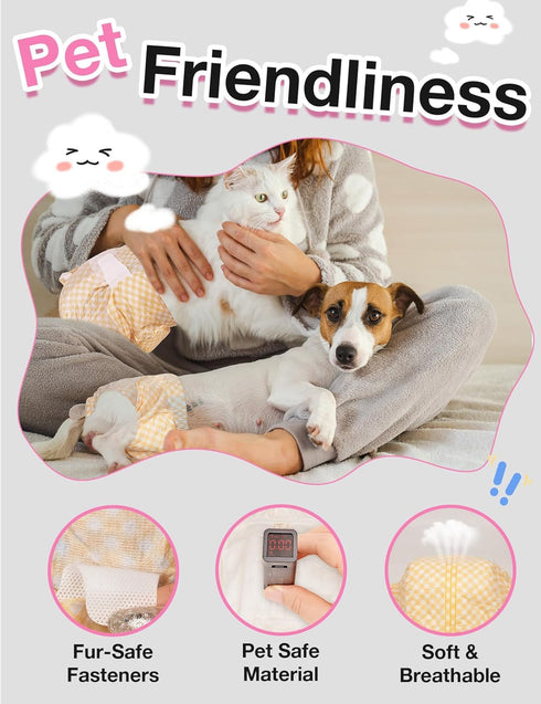 Dono Disposable Dog Diapers Female with Wetness Indicator, Disposable Doggie Diapers for Dogs in Heat, Super Absorbent
