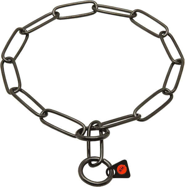 Herm Sprenger 20" Black Stainless Steel Fursaver Choke Collar, One Size