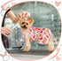 6 Pieces Puppy Dog Dress, Pet Bowknot Princess Floral Vest Skirt for Small Dog Cat Summer Apparel