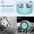 Stainless Steel Dog Bowl, 64oz Mint Green Food and Water Bowl with Non-Slip Quiet Bottom, Easy to Clean, Dishwasher Safe