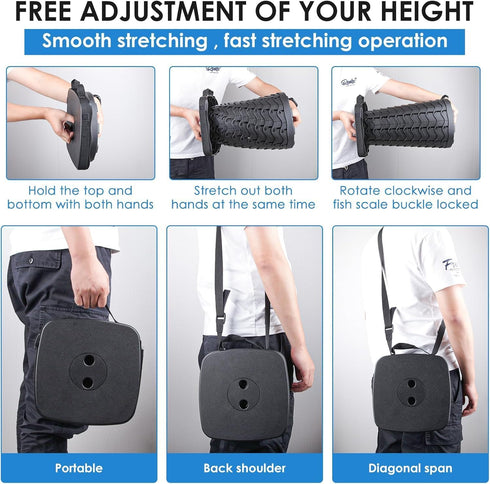 485lbs Collapsible Stool - Lightweight Folding Stool, Capacity, Portable for Adults, Camping, Fishing, Hiking, Outdoor