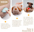 WEOK Puppy Heartbeat Toy, Dog Heartbeat Toy for Separation Anxiety Relief, Puppy Toy with Heartbeat Stuffed Animal