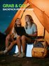 Keephark (5 3 400 lbs (10 Collapsible Camping Stool with Lights Colors, Modes), Holds up to & Adjustable Height