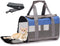 Cat Carrier, Soft Collapsible Travel Carrier for Small Medium Cats Dogs Puppies Under 15 Lbs (Greyblue)