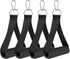 Heavy Duty Gym Handles for Cables, Cable Machine Handles, Resistance Bands Handles with 4 Carabiners for Strength