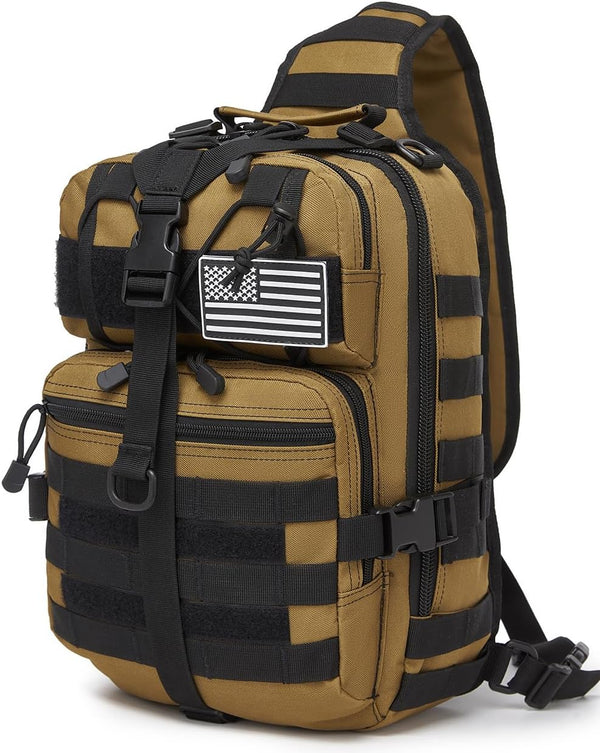 ATBP Tactical Sling Pack Big Crossbody Backpack Over Shoulder Bag Military for Men