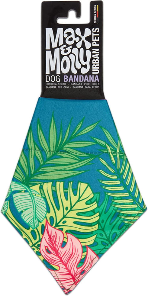 Max & Molly 2-in-1 No-Tie Reversible Pet Bandana - Vibrant Designs, Durable & Machine-Washable for Cats & Dogs