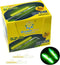 QualyQualy Clip-On Fishing Glow Sticks for Pole, Fishing Rod Tip Light Sticks Bulk Kit, 100 Pcs