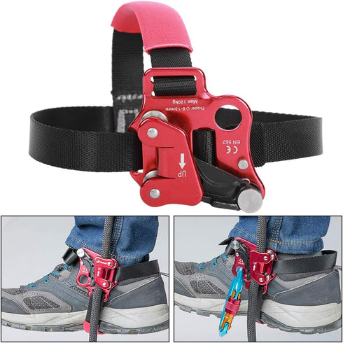 VBESTLIFE Life Aviation Aluminum Alloy Left/Right Foot Ascender Riser for Outdoor Rock Climbing (Right Foot