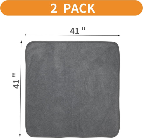 LOOBANI Washable Pee Pad for Dogs, 2 Packs Fast Absorbent Non-Slip Puppy Training Pads, 41x41in, Gray