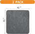 LOOBANI Washable Pee Pad for Dogs, 2 Packs Fast Absorbent Non-Slip Puppy Training Pads, 41x41in, Gray