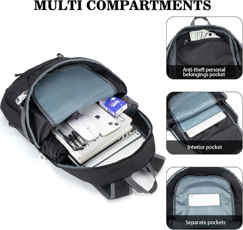Hiking Backpack, Large 35L Travel Backpacks for Men Women - Water Resistant Ultra Lightweight Packable Camping Daypack