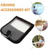 Kisangel Fishing Lures Travel Case Portable Waterproof Zippered Shrimp Squid Bait Storage Organizer Bag for Outdoor