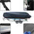 WFLNHB Heavy Duty 210D Boat Cover for Trailerable Fishing Ski Bass V-Hull Tri-Hull Runabouts, 17-19ft, Black