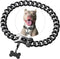 Cuban Black Link Heavy Duty Dog Collar, 10inch-26inch Wide Stainless Steel Luxury ID Name Tag Necklace