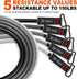 Resistance Bands with Handles, Fitness Bands for Heavy Resistance Training, Physical Therapy, and Home Workouts