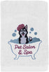 DAN RIVER 100% Cotton Dog Bath Towel, Ultra Soft 450 GSM, Quick Drying, 20x40 inches, White