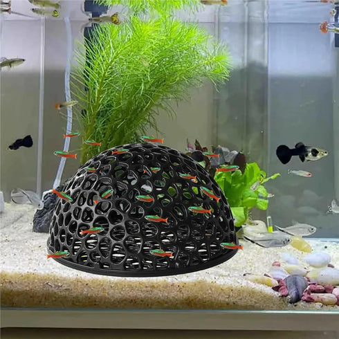 Bingche 30pcs 3-in-1 Hammock Betta Fish Decor Floating Hide Shrimp Cave Aquarium Tank Landscape Shelter Access