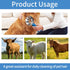 PHLYSFZ 4 Set Curry Comb Kit, Ring Curry Comb, Rubber Brush, Tear Stain Wipe Brush for Horses, Dogs, Goats, Cattle