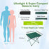 Tesouro Portable Camping Table,Folding Side Table Aluminum Top for Outdoor Cooking, Hiking, Travel, Picnic (Blackish