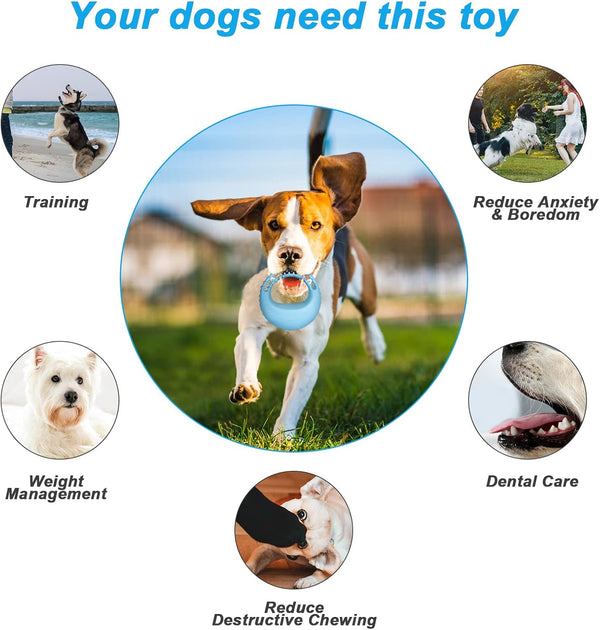 Durable Rubber Dog Chew Toy for Aggressive Chewers - Chase Teether Bone