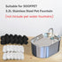 24 (12 12 108oz/3.2L SOOFPET Cat Water Fountain Filters, Pieces Carbon + Sponge), Replacement for Stainless Steel