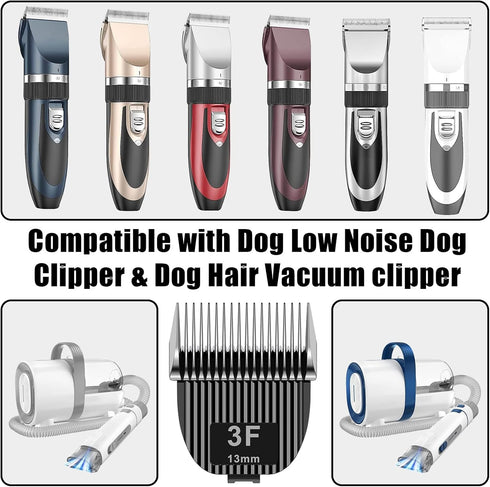 2 Pack Dog Grooming Replacement Blades - Compatible with ONEISALL Low Noise Dog Clipper, Stainless Steel (Size 3F