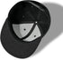 Skull Finger Flat Bill Hat for Men, Black Snapback Baseball Cap, Fitted Rock N Roll Skeleton Hand Hat