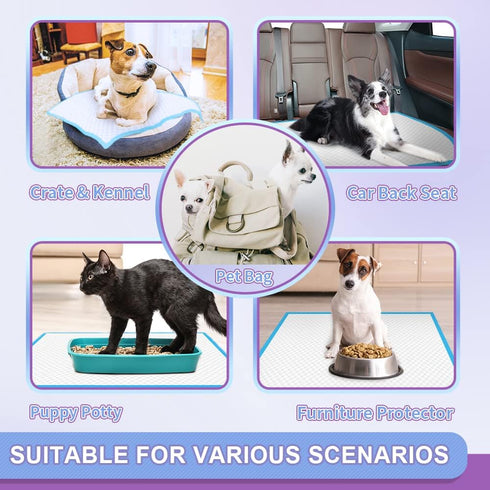 IMMCUTE Puppy Pee Pads 22"x23"-150 Count - Super Absorbent & Leak-Proof Disposable Pet Piddle and Potty Pads for