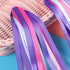PLATT Kid's Bicycle Handlebar Streamers, Colorful Ribbons Tassel for Girls Boys Bicycle Handlebar, 1 Pair