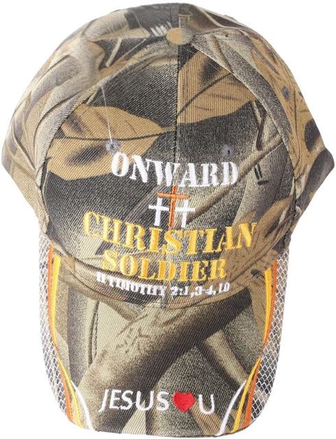 Onward | Christian Hats for Men Women Baseball Hat | One Size Adjustable Velcro Strap Dad Hats for Christians